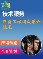 新員工培訓(xùn)成績?cè)u(píng)核表