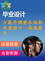 萬能外圓磨床結(jié)構(gòu)改進設(shè)計--高速磨頭無軸電機設(shè)計【18張圖紙】【優(yōu)秀】